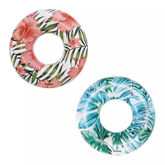 47” Tropical Palms Swim Ring