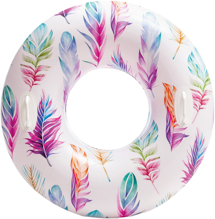 Escape to Paradise: Lush Tropical Inflatable Pool Floats by Intex