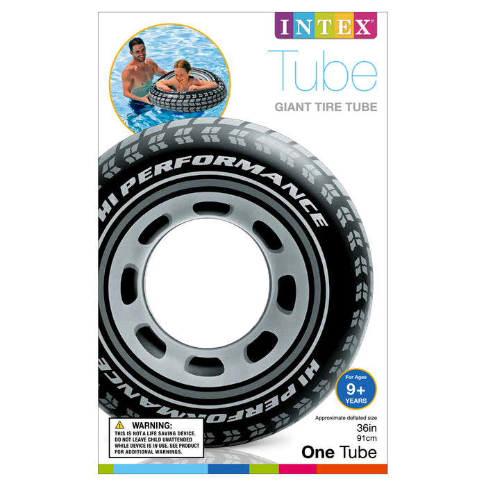 Intex Giant 36" Inflatable Tire Tubes for Pool, Lake and Ocean Fun